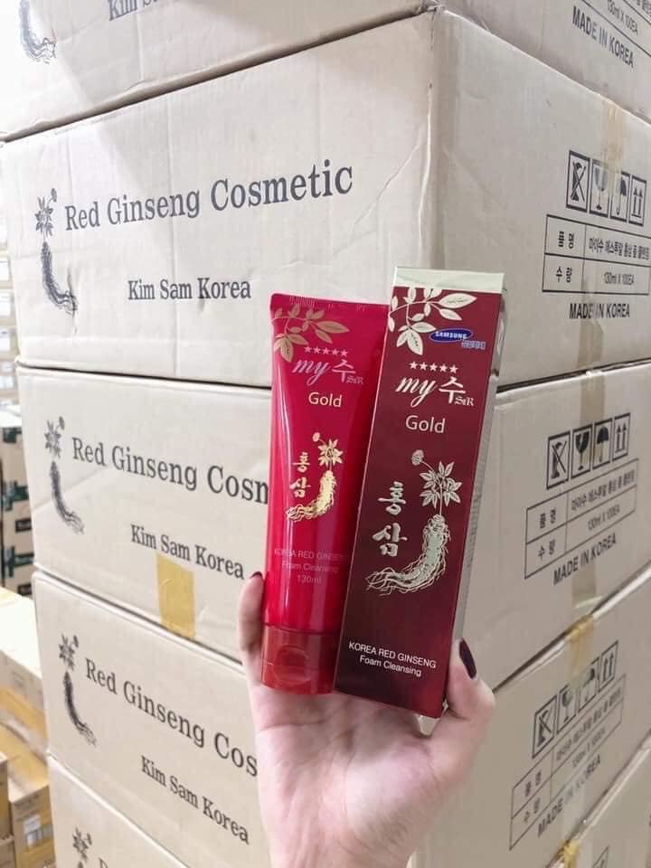 Sữa Rửa Mặt Sâm Đỏ My Gold Hàn Quốc 130ml