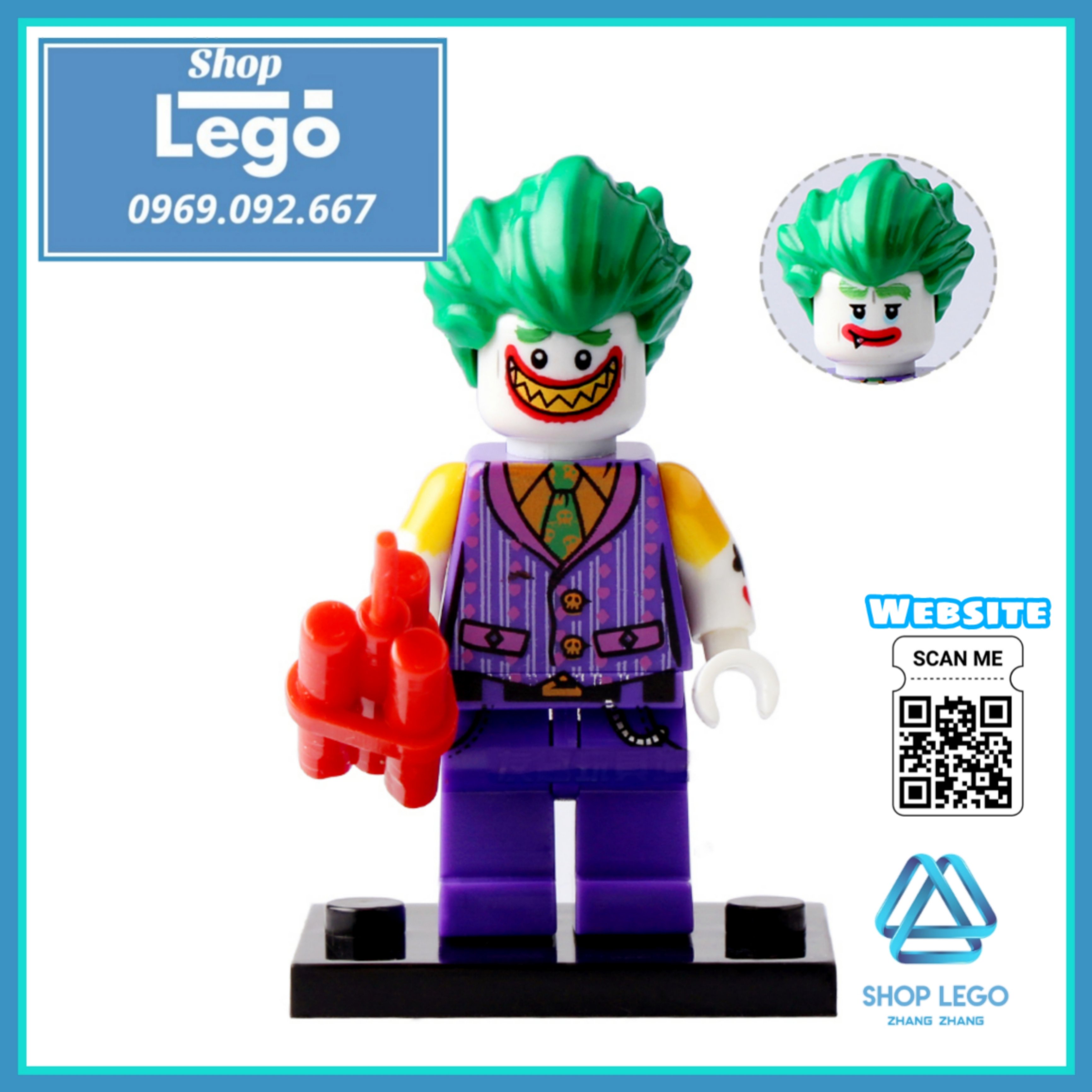 FREESHIP MAX] Xếp hình Lego Batman vs Joker Lego Minifigures POGO pg8032  [Shop Đồ Chơi Zhang Zhang] 