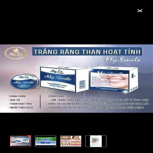 [HCM]Than hoạt tính làm trắng răng  My smile