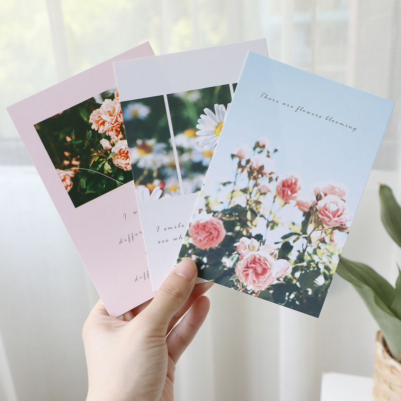 [15 tấm ] Set postcard decor - Sticker tròn