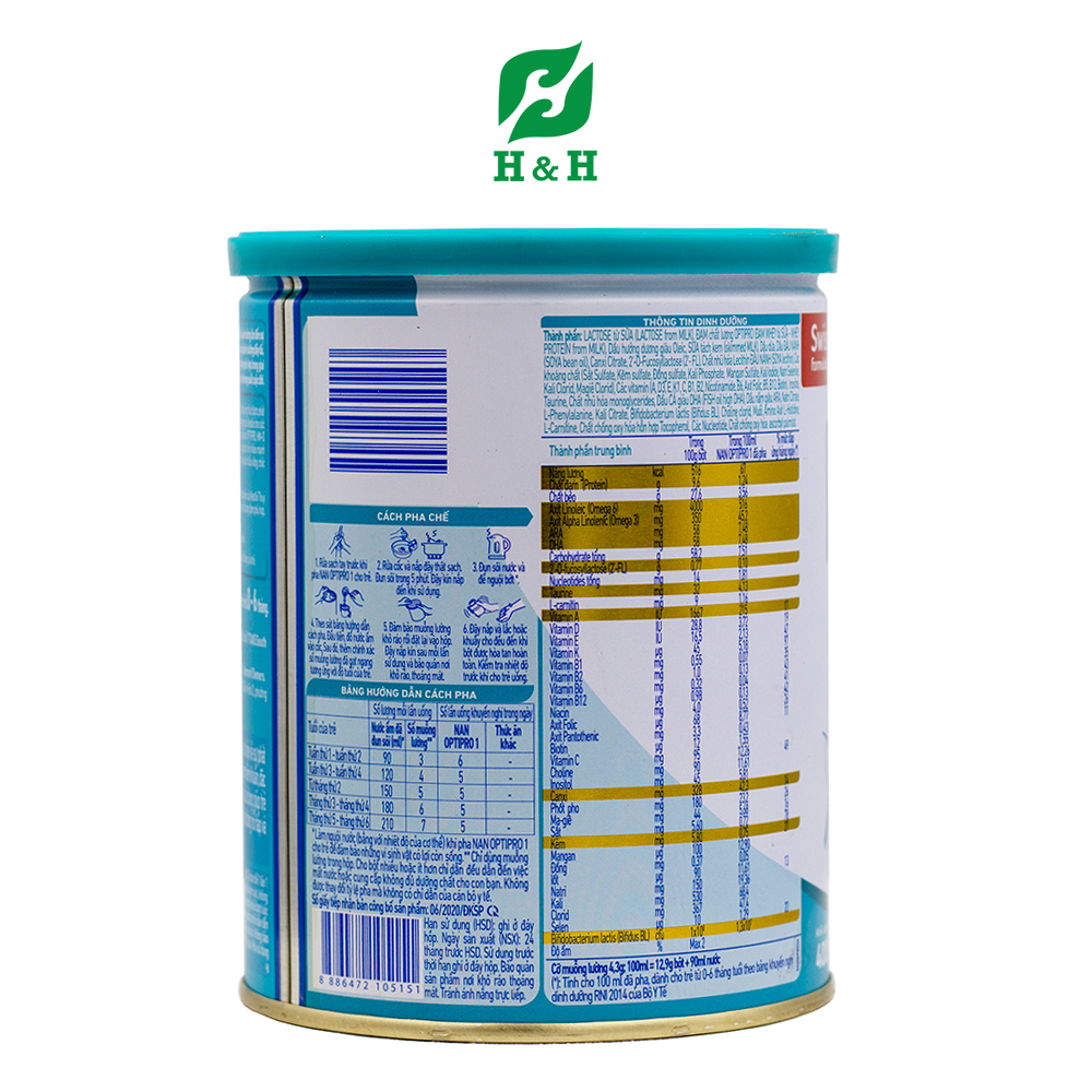 Sữa NAN OPTIPRO 1 – sữa công thức cho trẻ - 400g