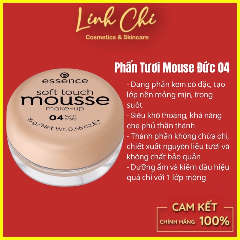 Phấn Tươi Essence Soft Touch Mousse (Phấn Đức )