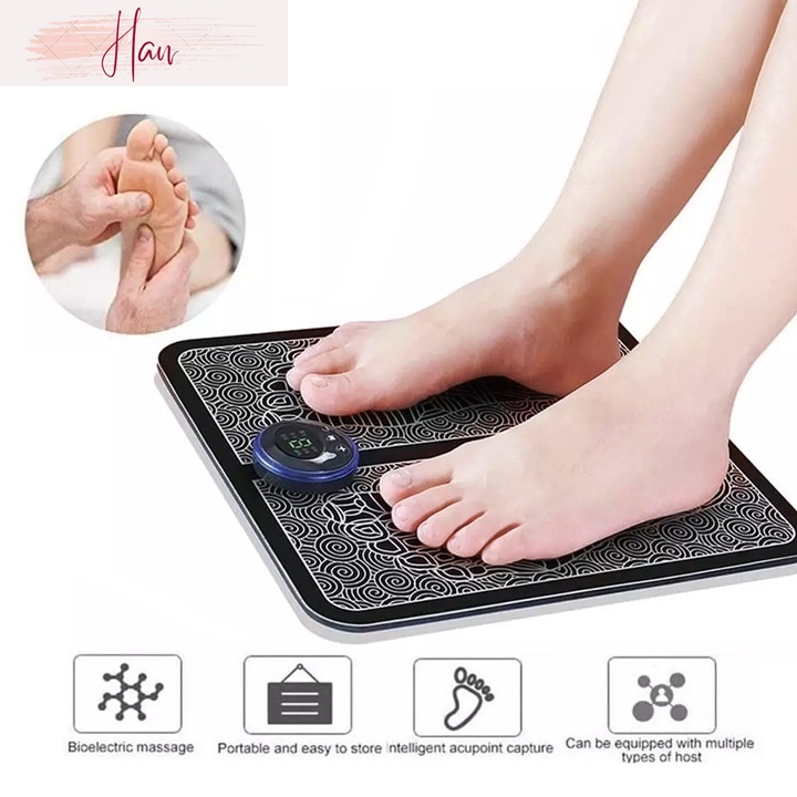 Carpet acupuncture massage the soles of the feet technology EMS stimulate blood circulation massage relax used battery Charger