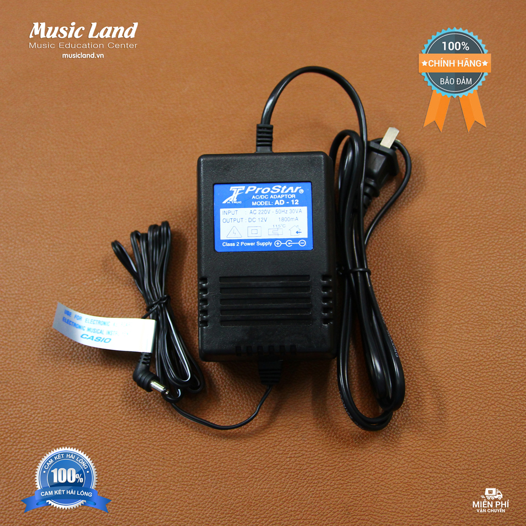 Nguồn Adapter Đàn Organ Casio ProStar AD-12 - Chính Hãng