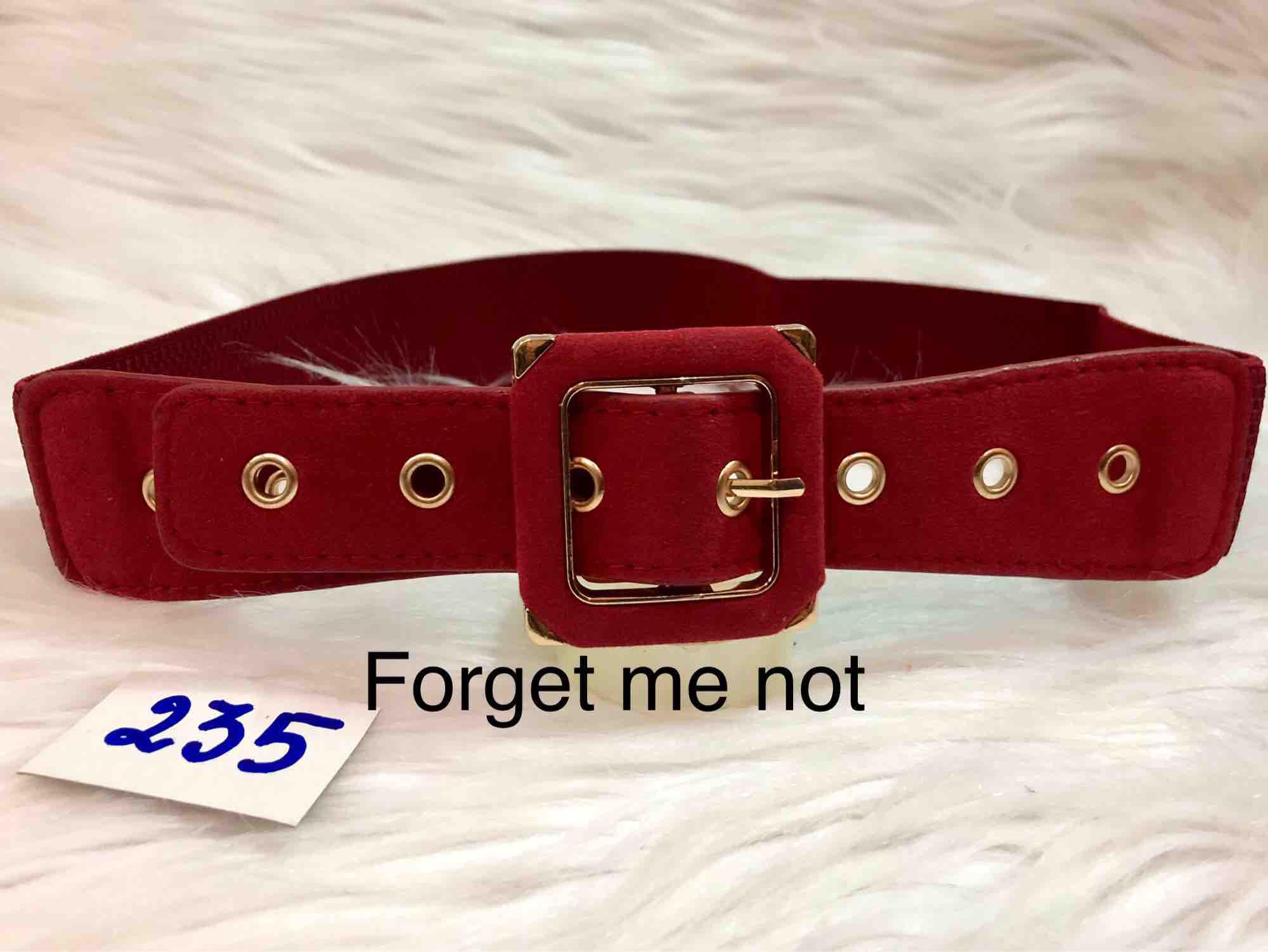 [HCM]Thắt lưng nhung bản 4cm. Có 2 màu