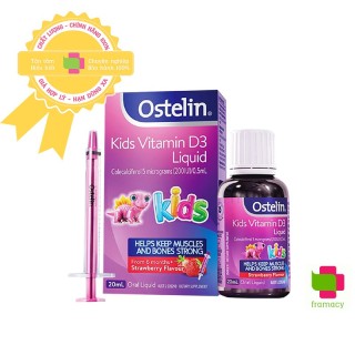 Vitamin Ostelin D3 Liquid, Úc 20ml phát triển xương và răng cho trẻ từ 6 thumbnail