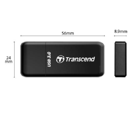 Đầu đọc thẻ nhớ Transcend RDF5K USB 3.0 (Đen)