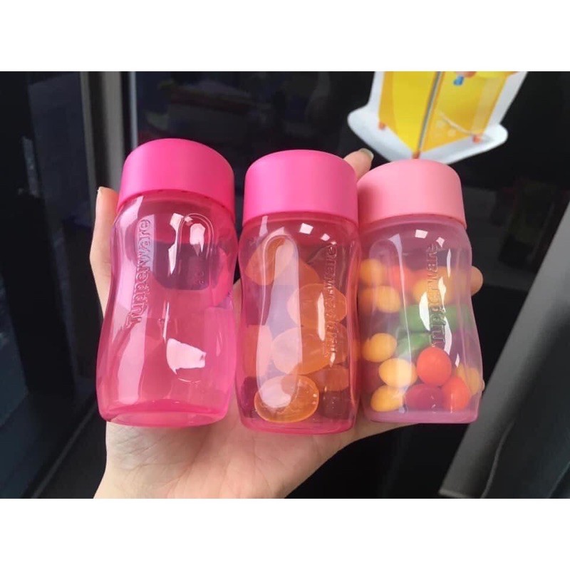 Tupperware - Bộ bình nước Eco 90ml (3 cái) (Tặng kèm túi đựng)
