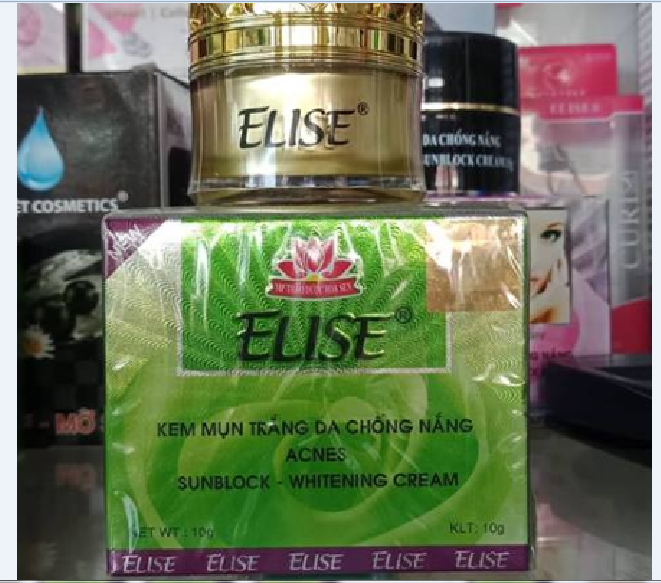 KEM ELISE NGỪA MỤN, TRẮNG DA, CHỐNG NẮNG 10G
