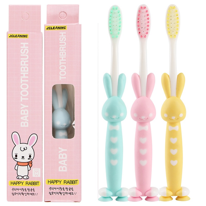 Toothbrush children rabbit shape ms-5039 (nhiều màu)-[toothbrush for bé toothbrush soft bàn trải đánh teeth bàn chải trẻ children bàn chải for bé]àn chải for bé]