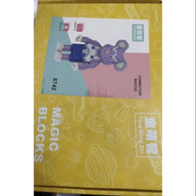 Mô hình lắp ráp gấu bearbrick cỡ lớn 30cm - 36cm, Đồ chơi lắp ráp