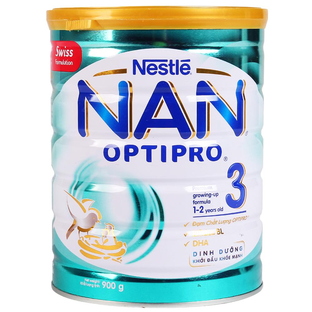 Sữa Bột Nestlé NAN Optipro Số 3 - Hộp 900g (Dành cho trẻ 1-2 tuổi)