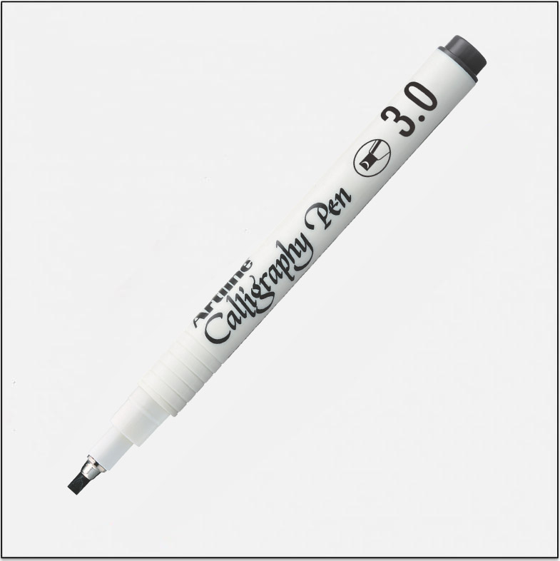 Bộ bút thư pháp Callygraphy màu đen ngòi 1.0- 4.0mm