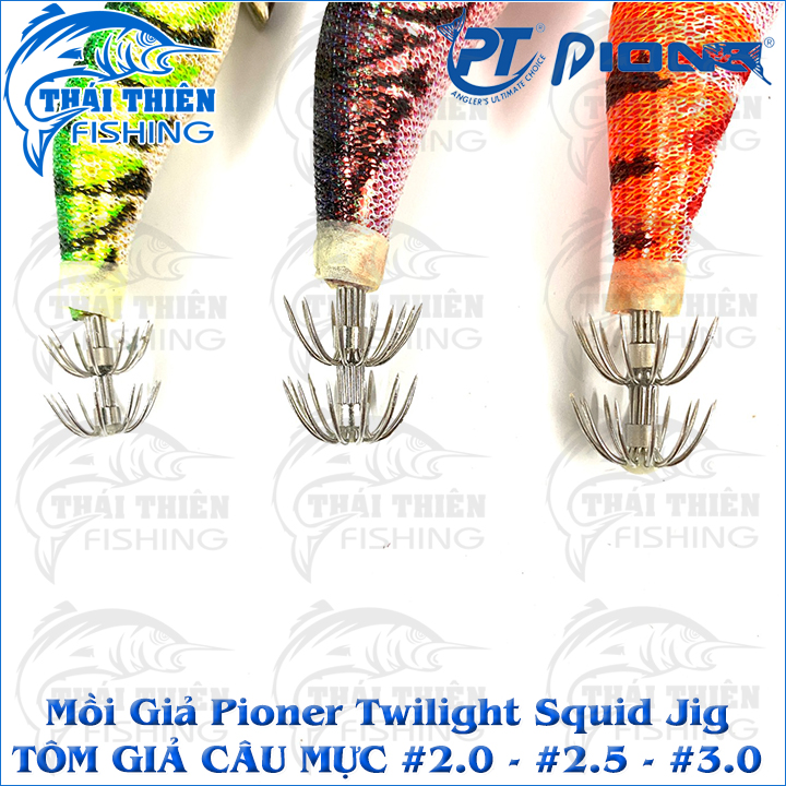 Tôm Giả Câu Mực Pioner Twilight Squid Jig