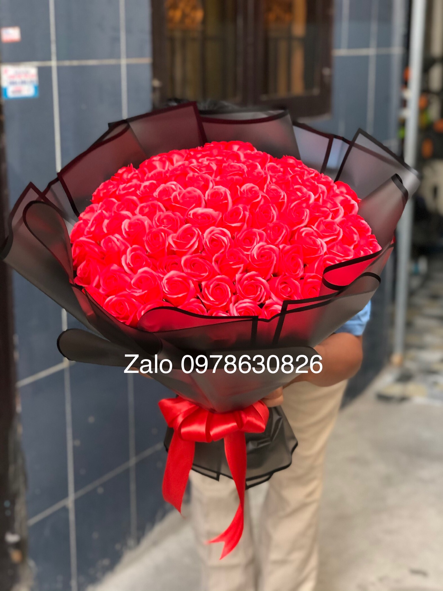 [HCM]Hoa sáp thơm bó 99 bông