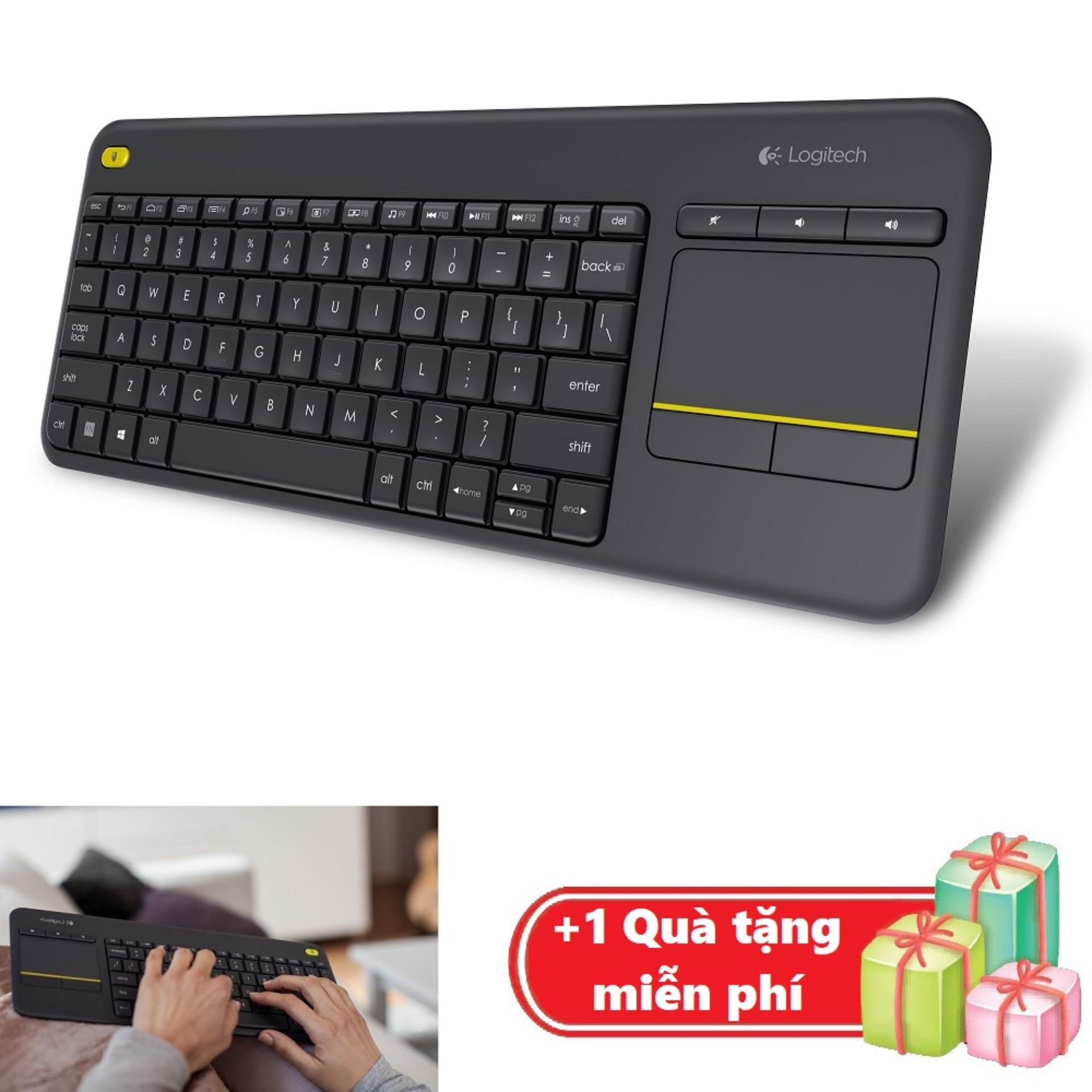 Bàn phím cảm ứng không dây Logitech K400 Plus TV