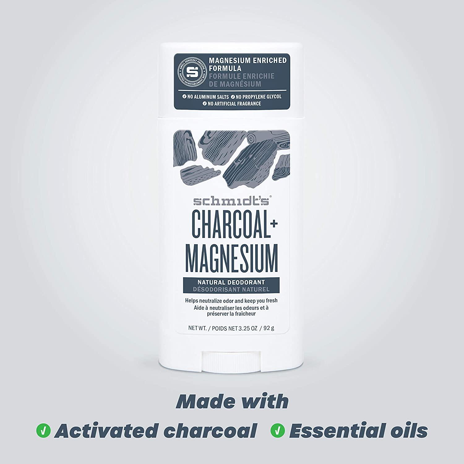 [HCM]Schmidts Natural Deodorant Charcoal + Magnesium 92g