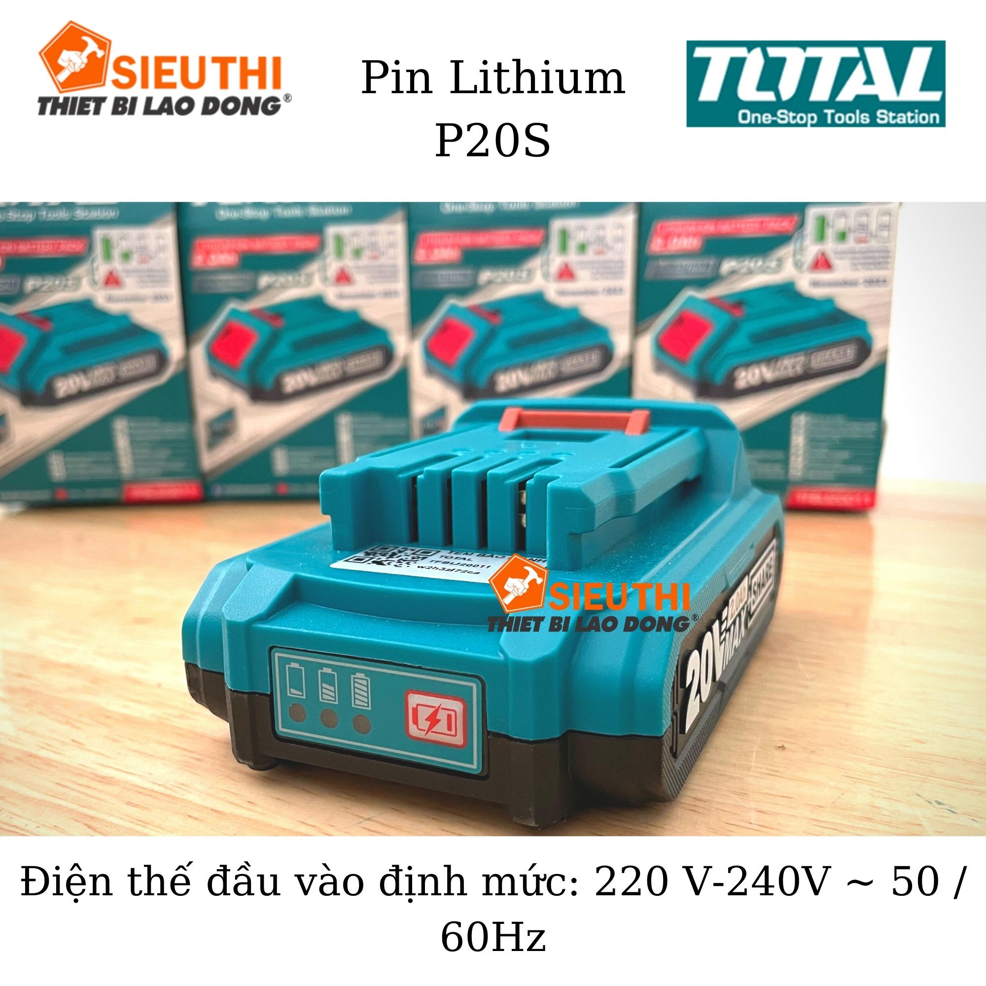 TOTAL Pin Lithium 20V (F20S )TFBLI20011 <HÀNG CHÍNH HÃNG>