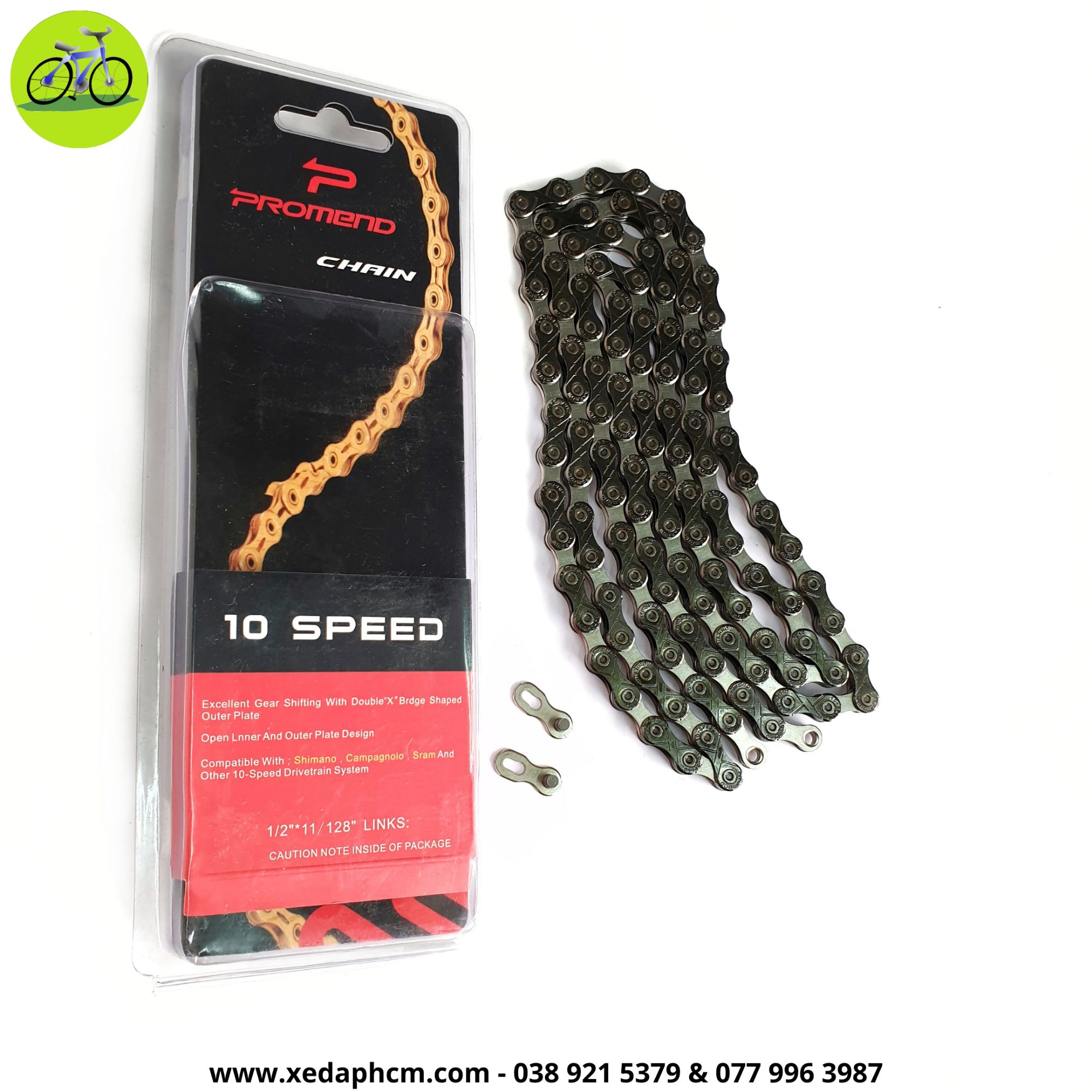 [HCM]Sên Xích xe đạp 10 Promend Speed Fullbox