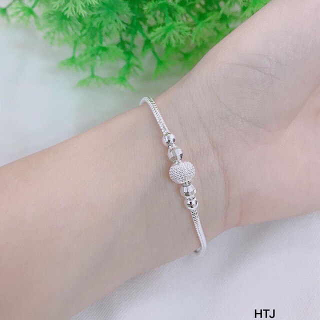 Lắc tay nữ bạc thật lắc tay bi cực đẹp - JQN gian hàng chính hãng cam kết bạc chuẩn chất lượng kèm bảo hành