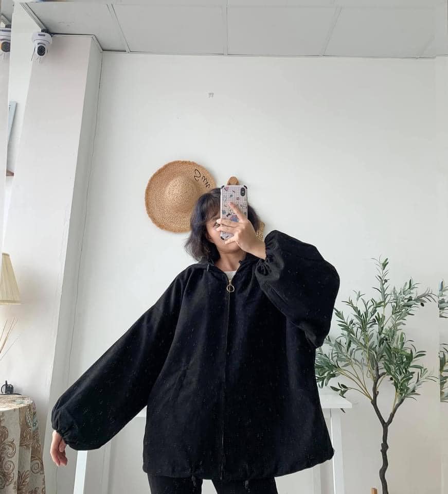 ÁO KHOÁC NỈ DÀY BO TAY 2 LỚP