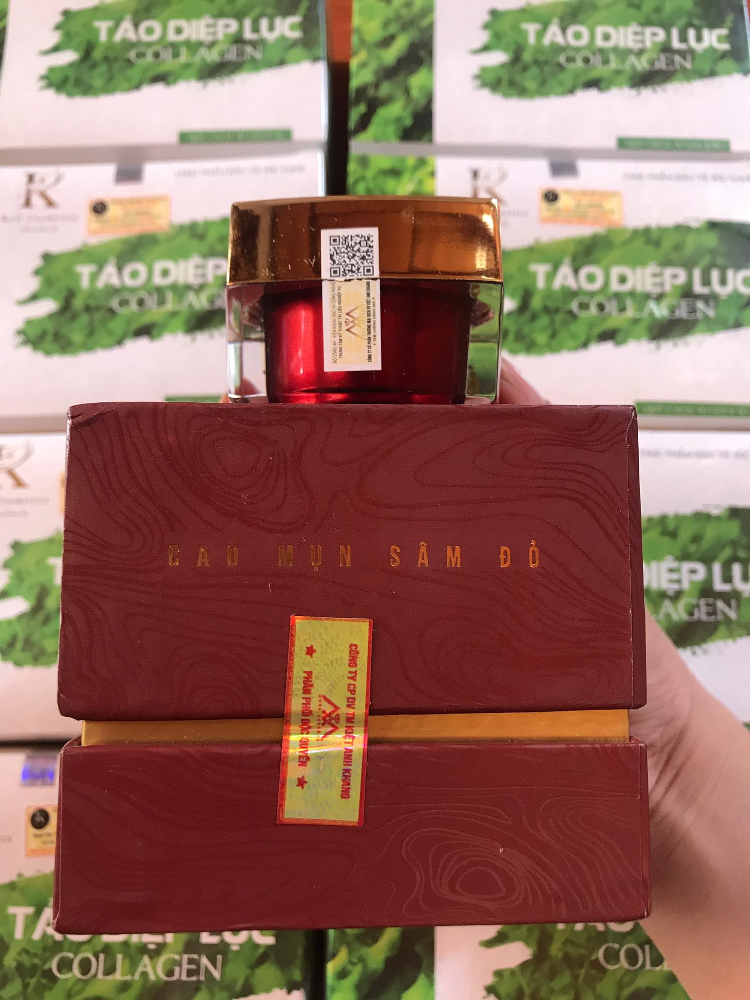 [Chính Hãng] Cao Mụn Sâm Đỏ Hộp 15G