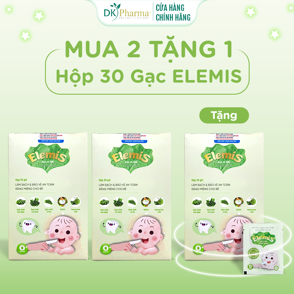 Gạc rơ lưỡi thảo dược Elemis - Dk pharma