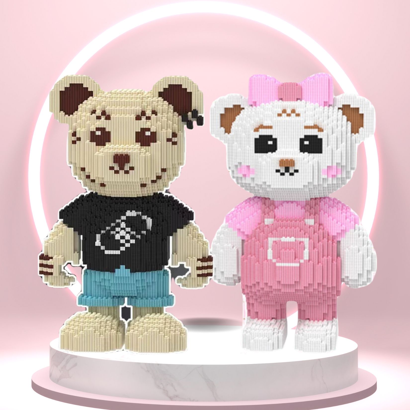 Teddy Bear Đồ Chơi Mô Hình Lắp Ráp Gấu Teddy Size 40cm Cho Bé Trai