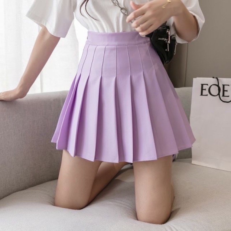 [HCM]Chân Váy Tennis Tím Mộng Mơ Có Quần Trong??