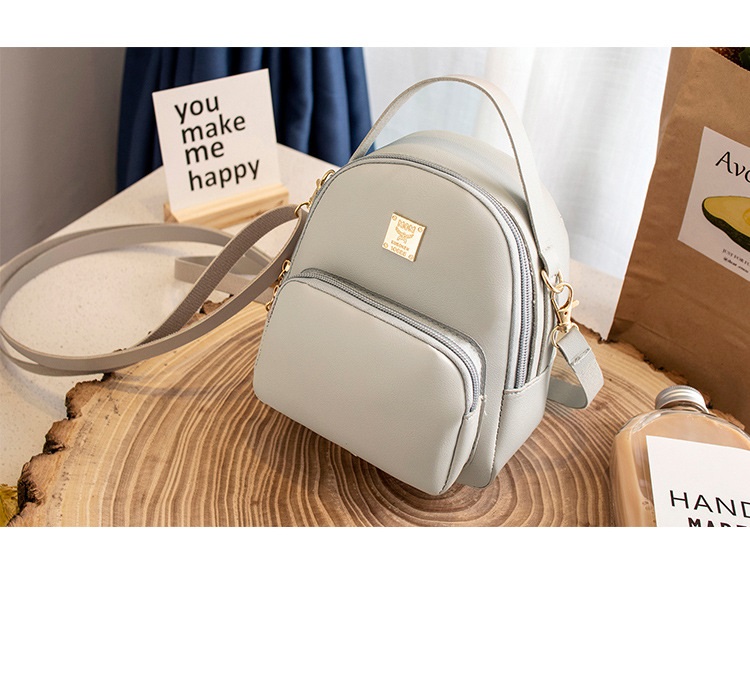 [HCM]Balo Mini Giả Da Siêu Xinh Xám