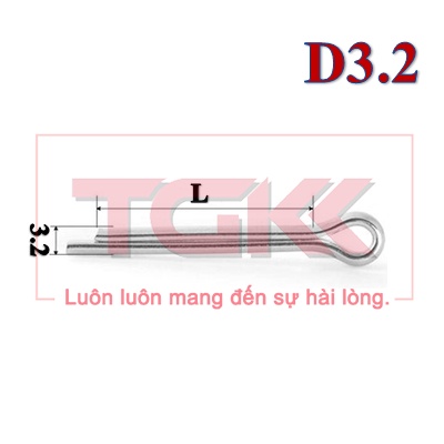 Chốt chẻ inox 304 D3.2