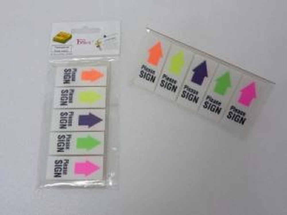 GIẤY NOTE TRÌNH KÝ NHỰA Please Sign  5 Màu