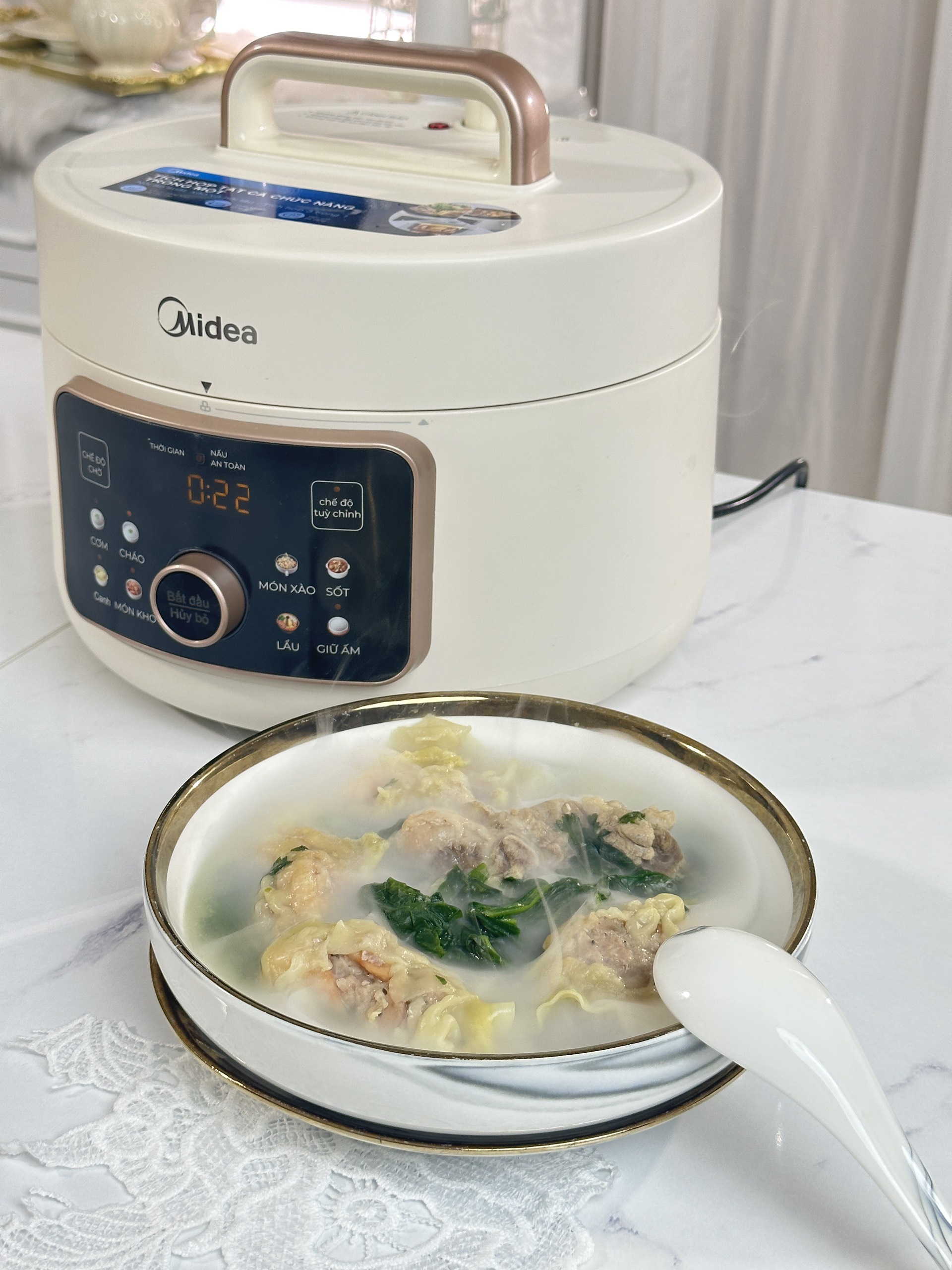 Nồi Áp Suất Điện Đa Chức Năng Midea MPC40110APA (Dung tích 4L, Công suất 1000W)