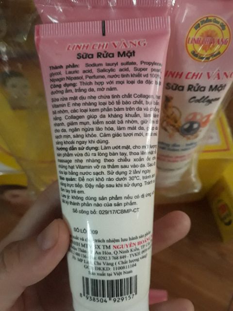 Sữa rửa mặt Linh Chi Vàng