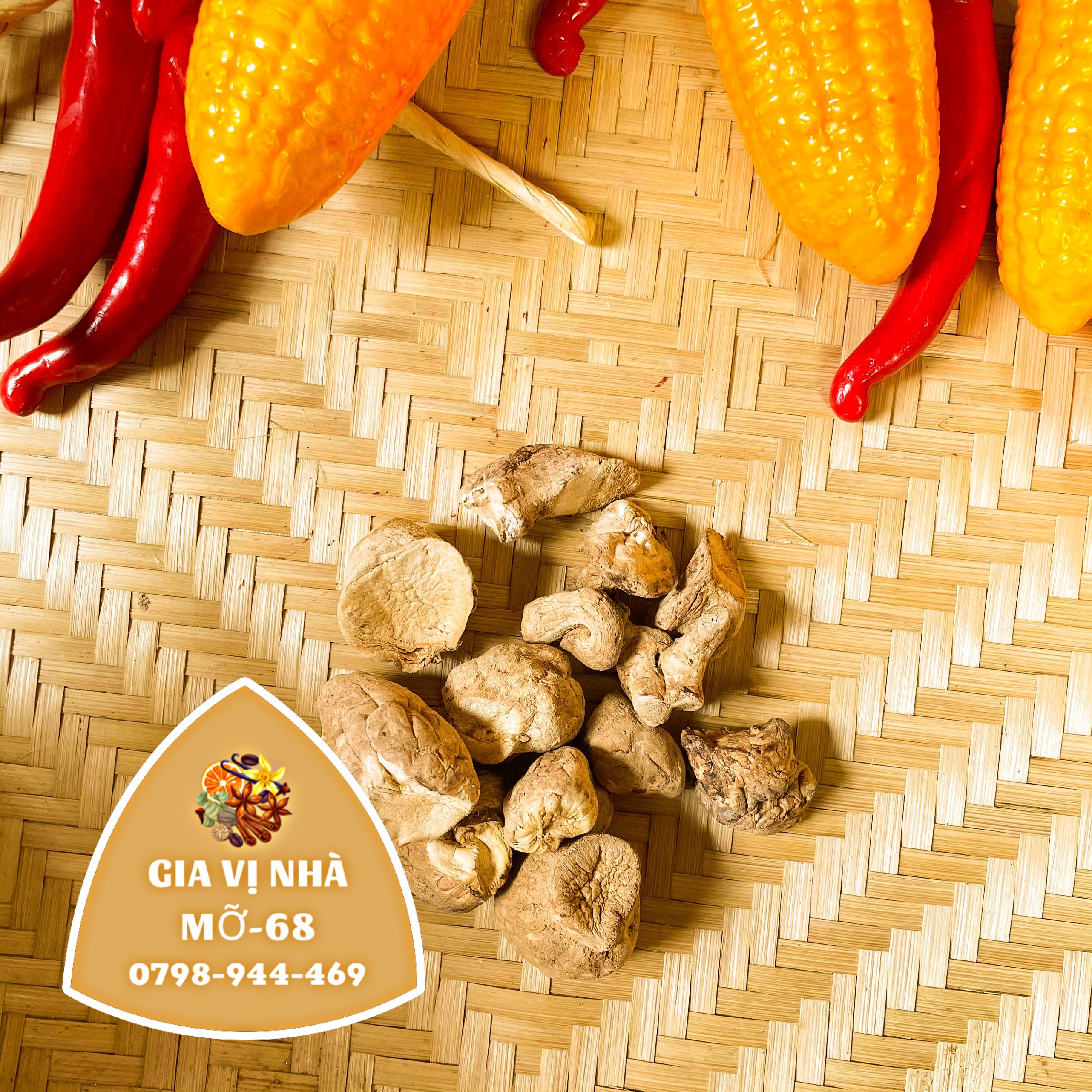 Chân nấm đông cô khô chay -100gr