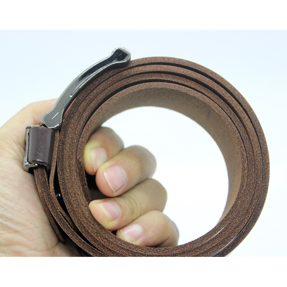 Dây Nịt Nam Da Bò Cắt Nguyên Miếng