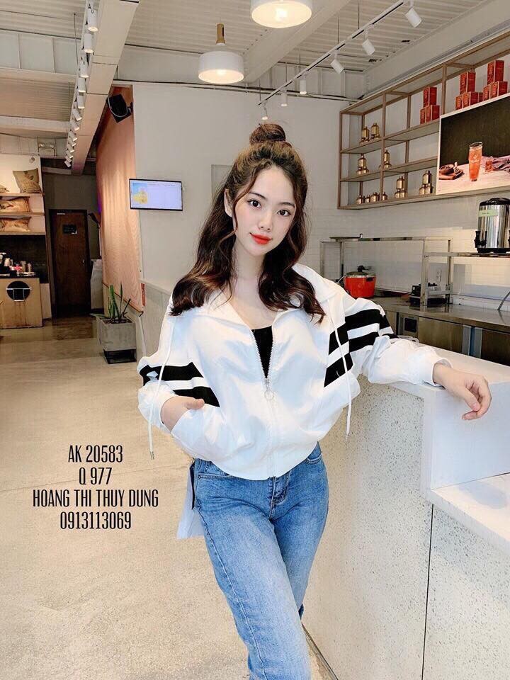[HCM]ÁO KHOÁT DÙ NỮ PHỐI VIỀN DỄ THƯƠNG