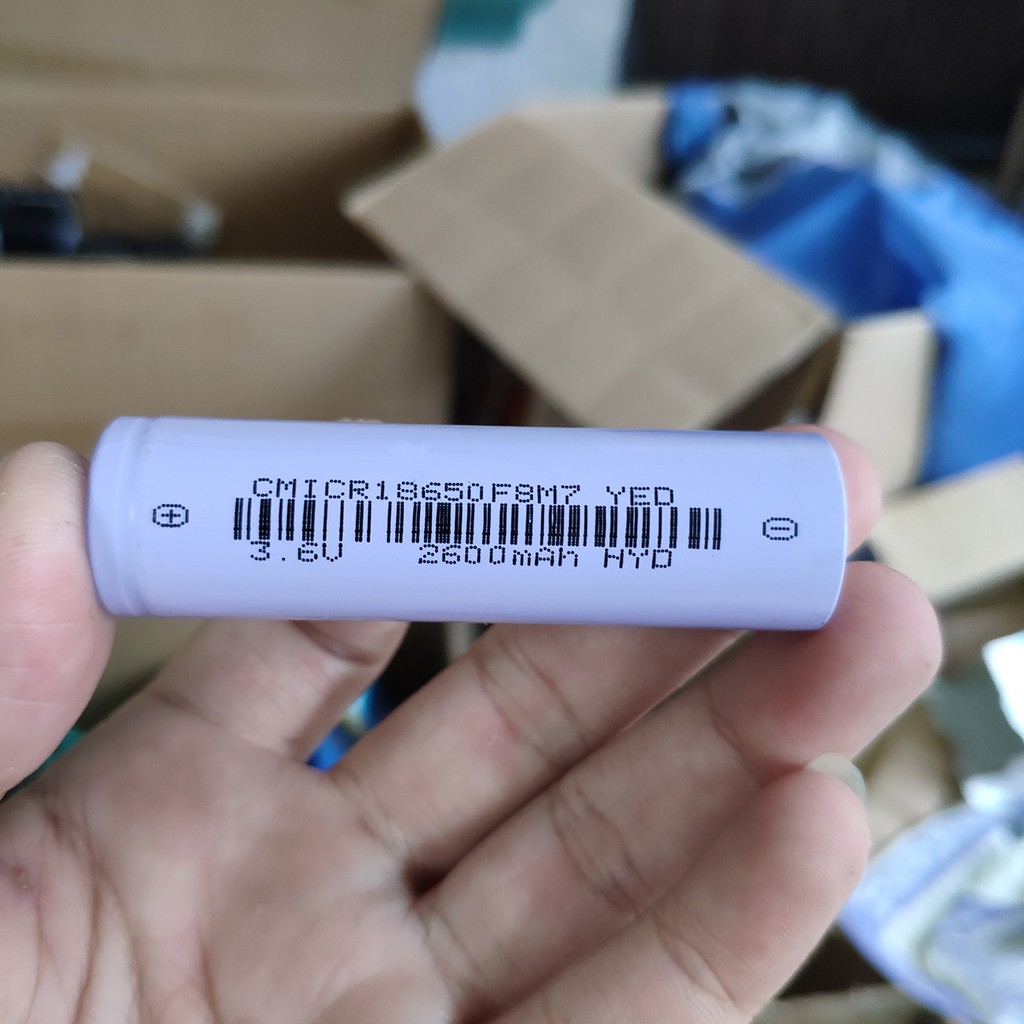 Cell pin 18650 CM 2600mah-5C-10A (Li-ion 3.7V)