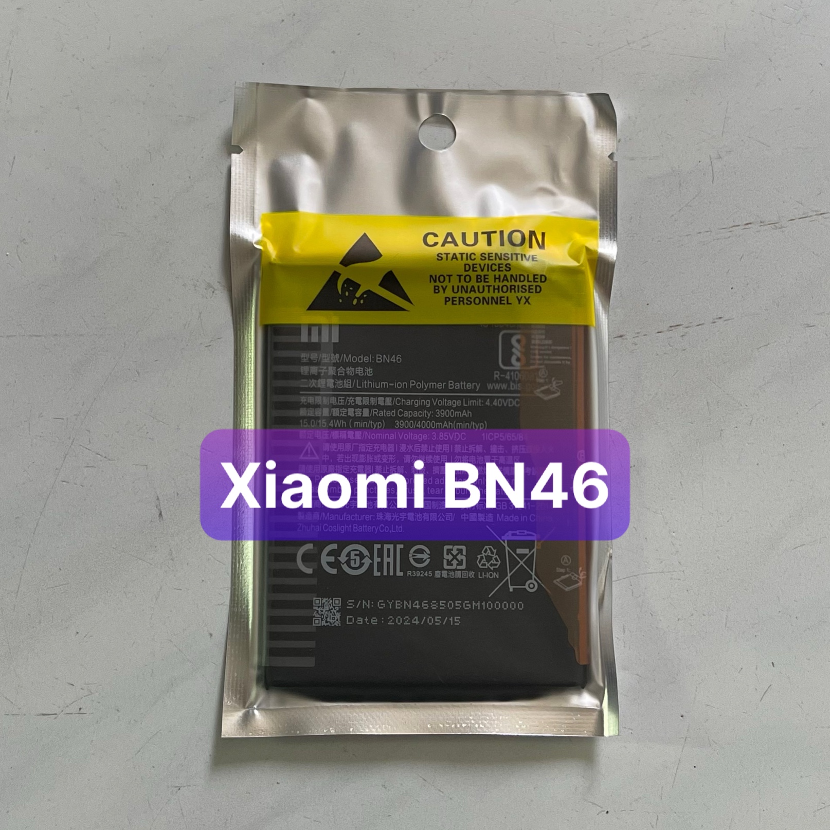 pin Redmi Note 8 model BN46 (zin) bảo hành 3 tháng