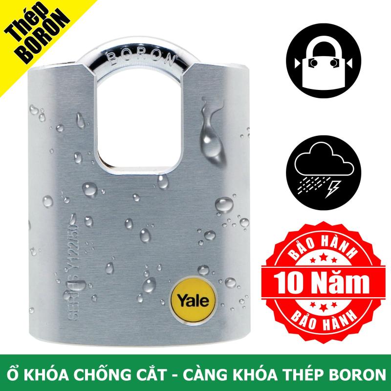 Ổ khóa chống cắt với càng khóa bằng thép Boron rất cứng Yale Y122/50/123/1 màu Satin mạ Chrome dẻo