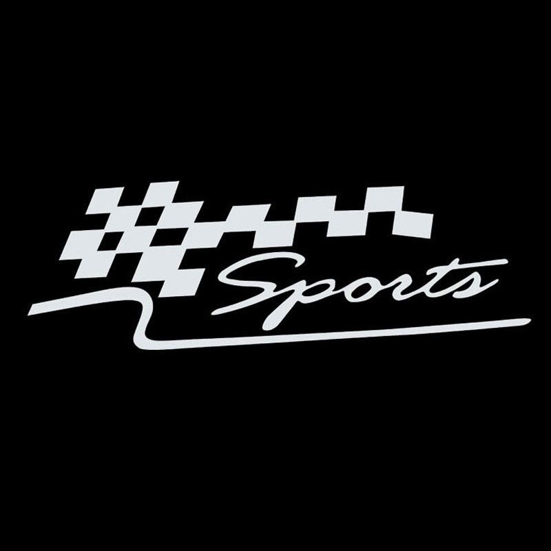 Decorative Chequered Flag SPORT Decal For Vehicles
