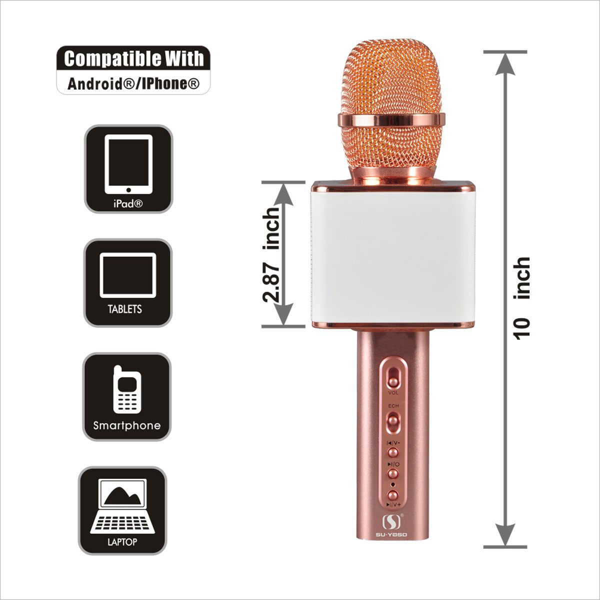 Micro karaoke, mic bluetooth, Micro bluetooth hát chuyên nghiệp, loa bluetooth có mic, Micro không dây Bluetooth YS-10 giá rẻ, hát trên điện thoại xuất sắc, âm thanh trong và cực đầm, có cổng USB. Bảo hành 1 đổi 1
