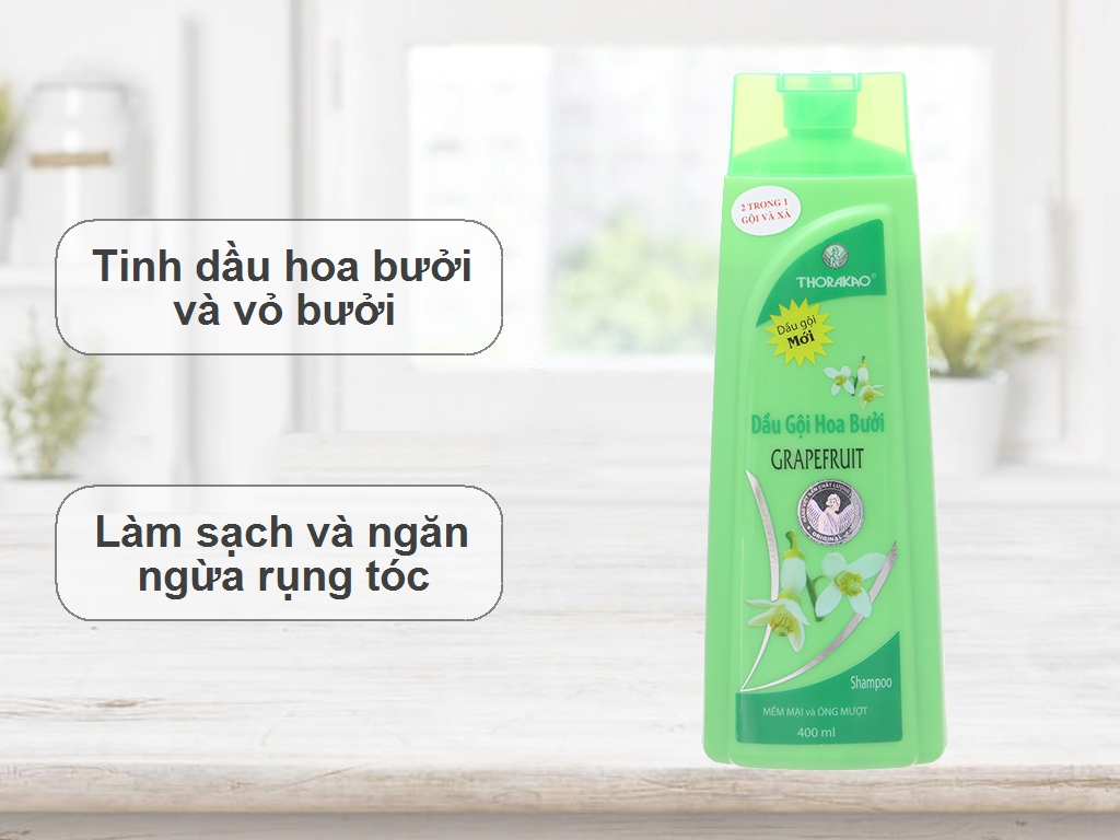 Dầu gội thorakao bồ kết,hà thủ ô,hoa bưởi 400ml