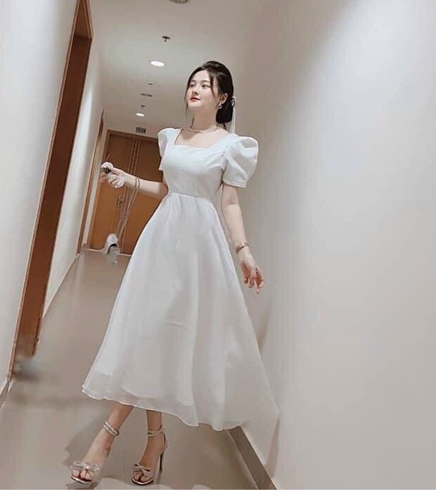[HCM]Đầm xòe nơ eo dự tiệc cực sang BEYEU1688 - BY8283