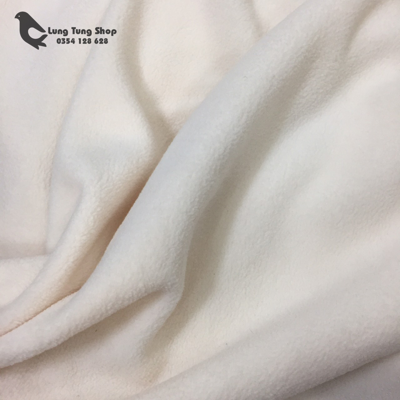 Chăn nỉ văn phòng màu kem - chăn mền cá nhân ( loại dày )