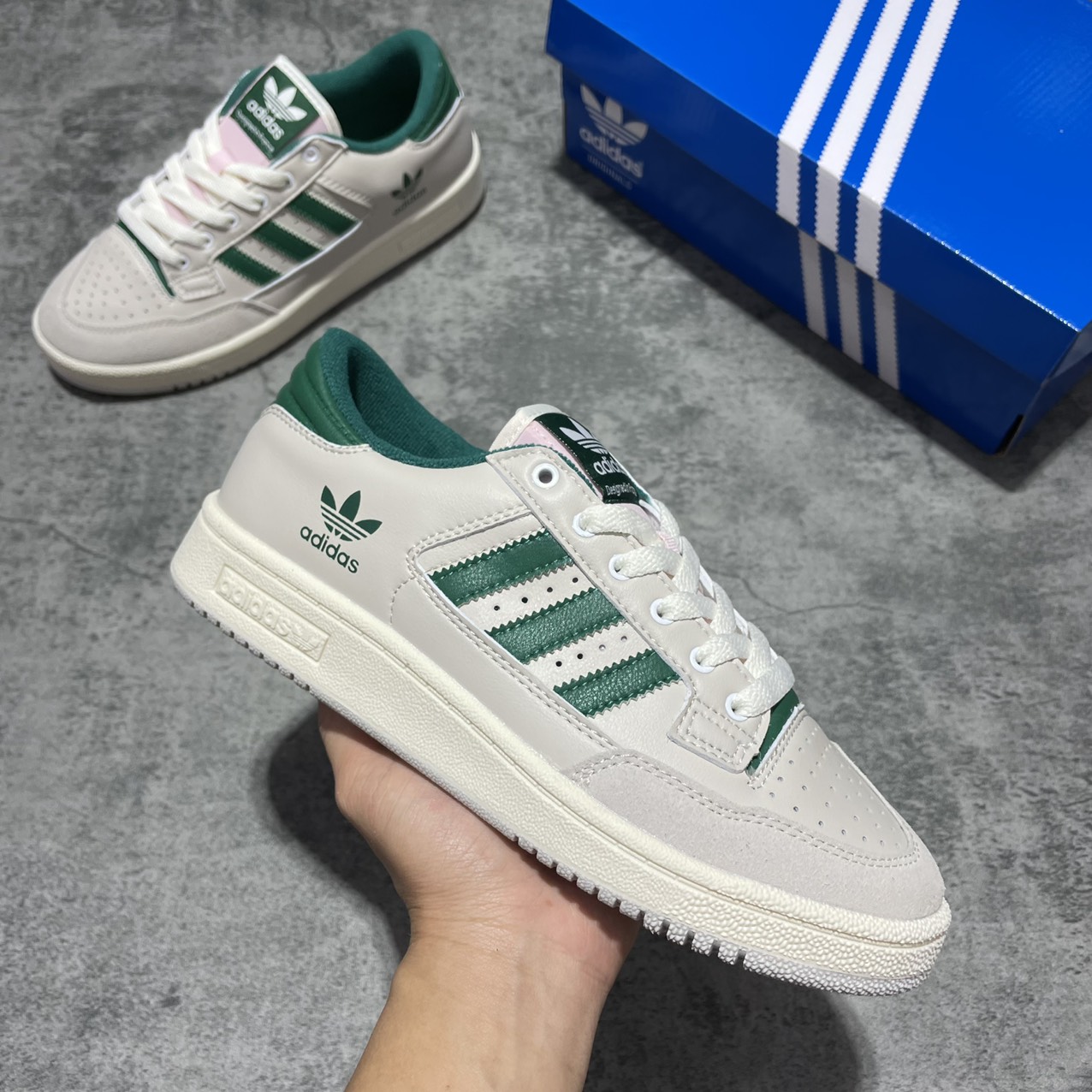 ẢNH THẬT TRẮNG XANH - Giày Sneaker Adidas Forum 84 Siêu Cấp
