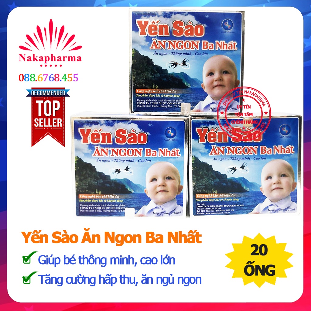 Yến sào ăn ngon ba nhất g&p - yến sào alibaba mẫu cũ – bé ăn ngủ ngon, tăng đề kháng, hấp thu gp