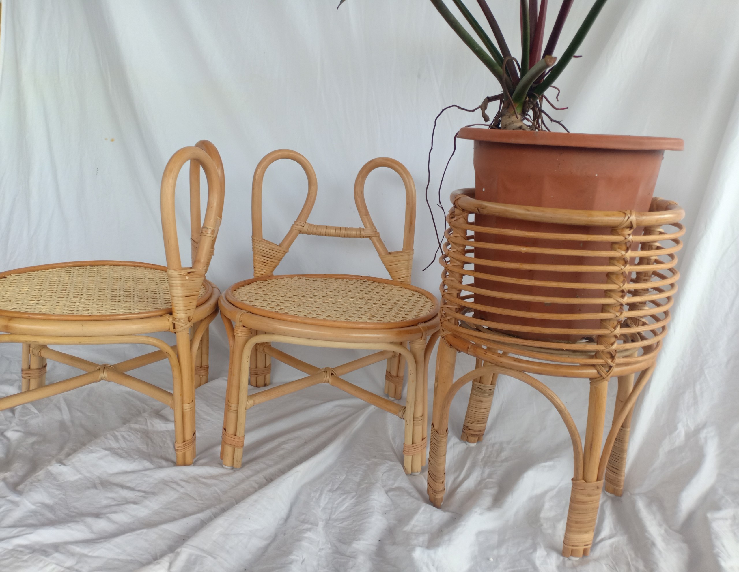 Ghế Mây Tai Thỏ Cho Bé Xinh Xắn Và Đáng Yêu - Trang Trí Phong Bé/ Ghế Mầm Non