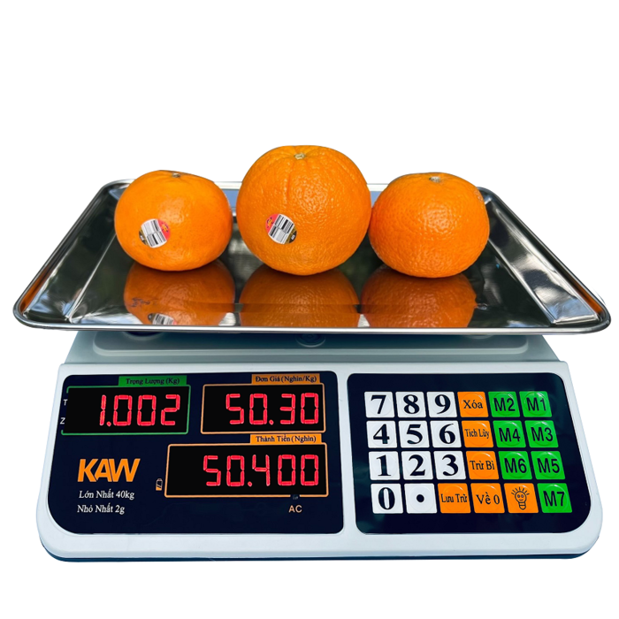 Can điện tử tính tiền, Cân điện tử Kaw K62, 40kg chất lượng tốt, siêu chuẩn xác, chống nước, thiết kế thông minh, bền bỉ - Cân sạc pin Trâu
