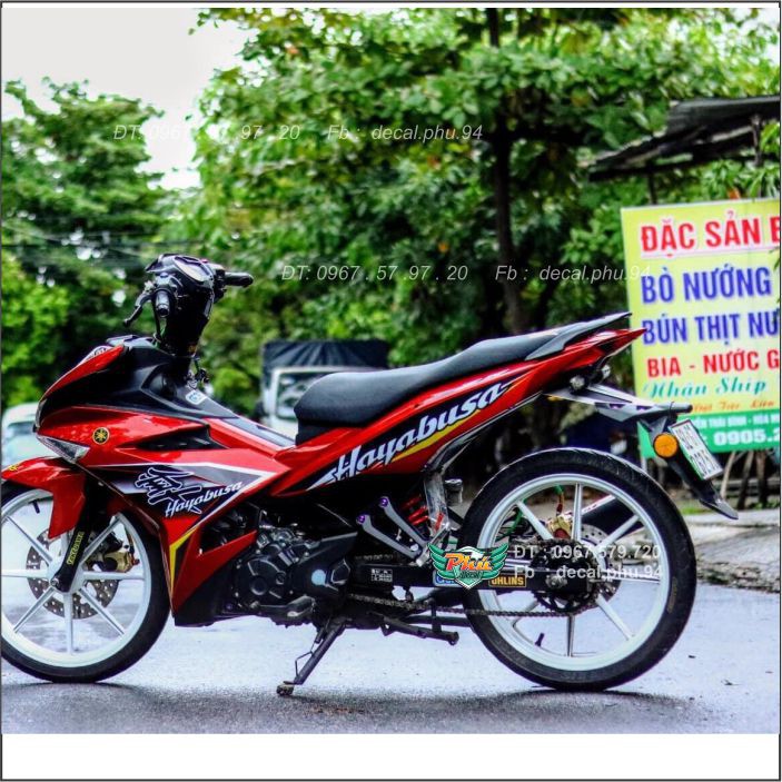 Tem rời Exciter 150 Đỏ đen Hayabusa (B)